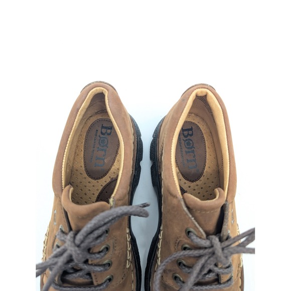 Börn M W B2346 Brown Leather Lace Up Oxford Shoes Women Size 38 - Picture 16 of 16